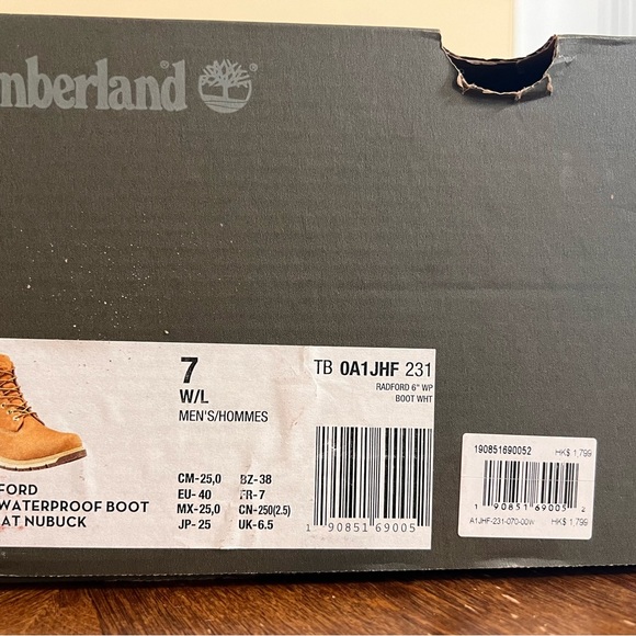 Timberland Radford Boots.  6” Waterproof.  Worn twice, excellent condition! - Picture 7 of 8